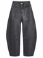 Jeans barrel grigio scuro — fronte
