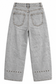 Jeans grigio chiaro con occhielli - retro