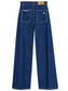 Jeans a gamba ampia con tasche applicate - retro