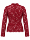 Maglia bordeaux in pizzo, retro con cerniera