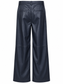 Pantalone blu effetto pelle a gamba ampia – retro