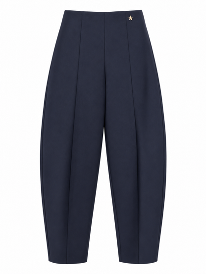 Pantalone blu con stellina — fronte