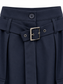 Pantalone cargo blu con cintura — cintura