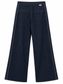 Pantalone in denim blu con ricami — retro