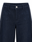 Pantalone in denim blu con ricami — ricami