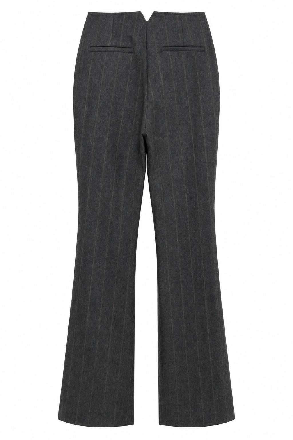 Pantalone gessato antracite — retro