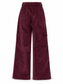 Pantaloni cargo bordeaux effetto camoscio – retro