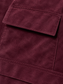 Pantaloni cargo bordeaux effetto camoscio – tasca
