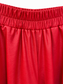 Pantaloni palazzo rossi in ecopelle - Dettaglio vita elasticizzata