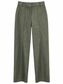 Pantaloni verde sfumato con cucitura centrale - fronte