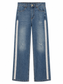 Jeans con bande di strass - fronte