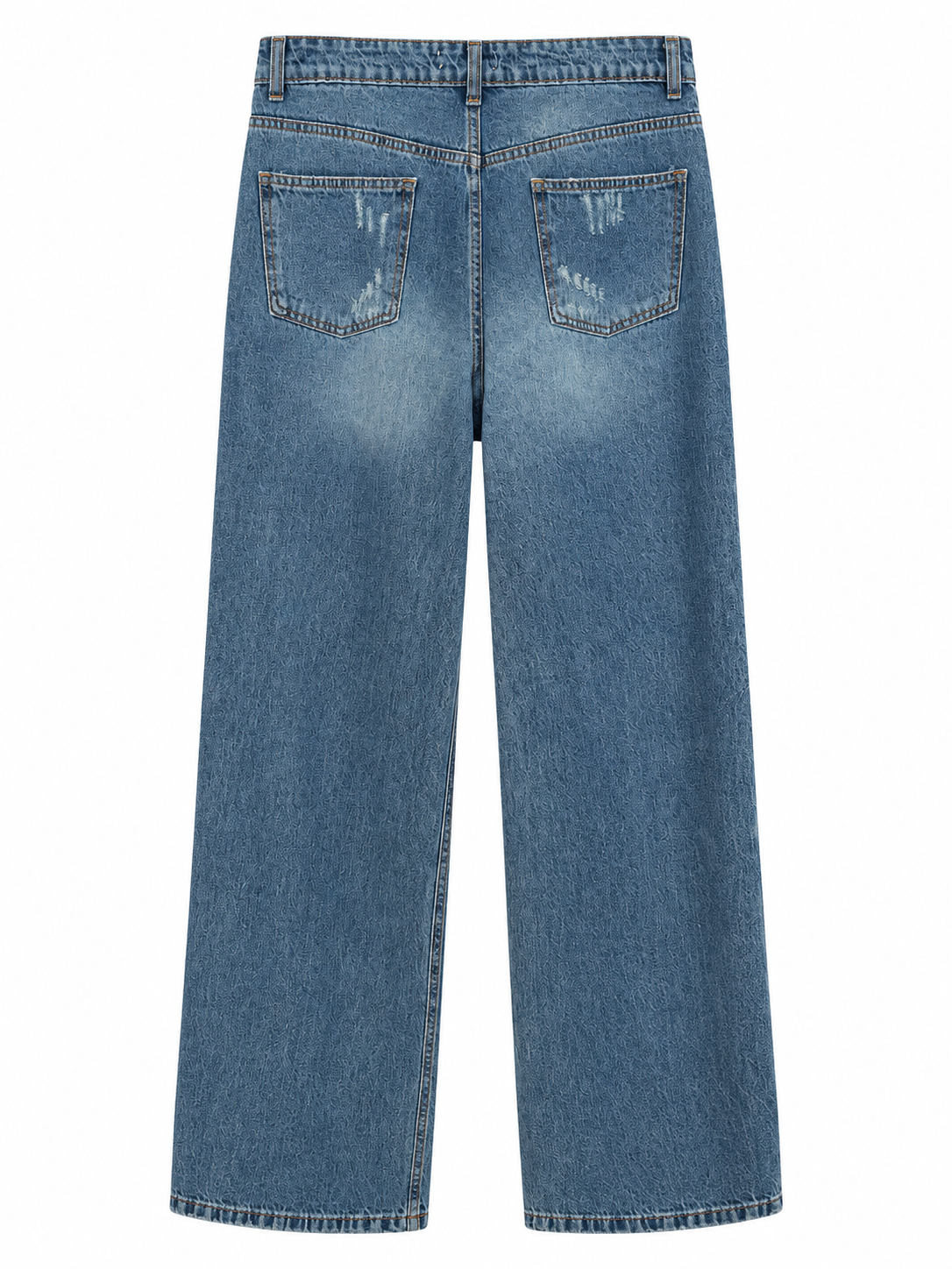 Jeans con bande di strass - retro