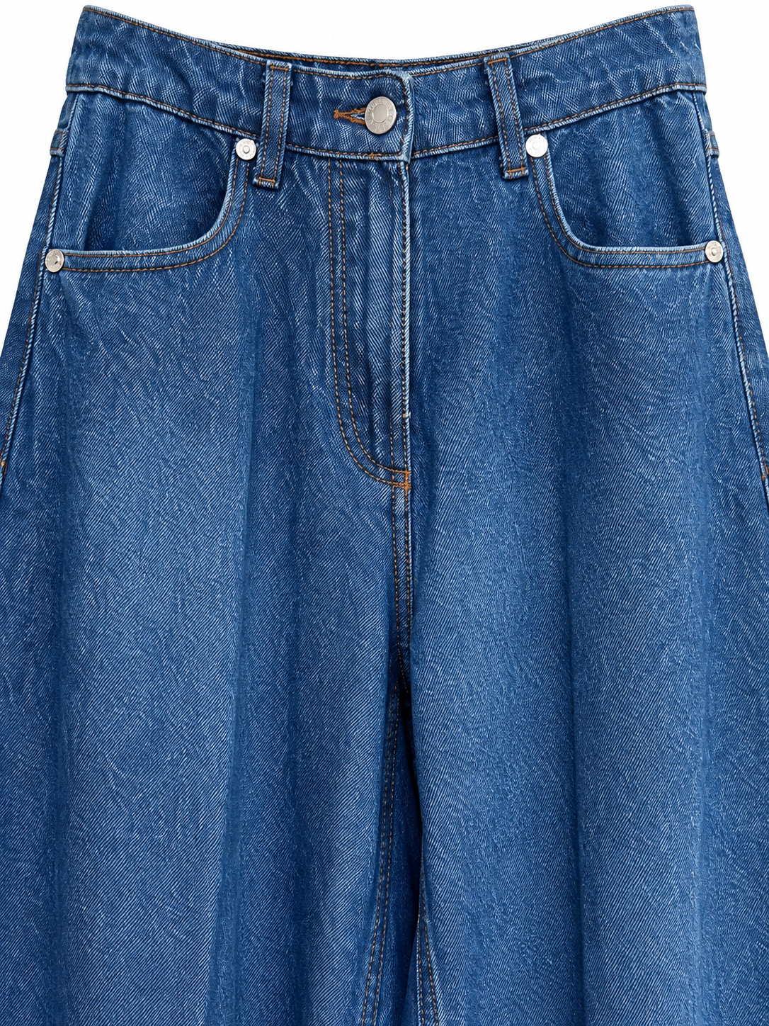 Jeans ampi con fondo sfrangiato - dettaglio 2
