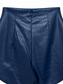 Shorts blu effetto coccodrillo - dettaglio 2