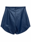 Shorts blu effetto coccodrillo - retro