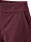 Shorts bordeaux effetto camoscio - Dettaglio vita e tasca laterale