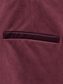 Shorts bordeaux effetto camoscio - Dettaglio tasca posteriore in raso