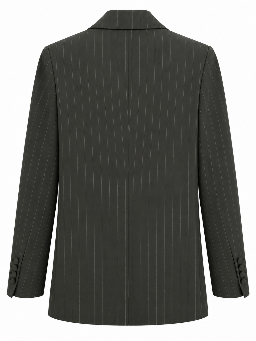 Giacca gessata - retro linea dritta