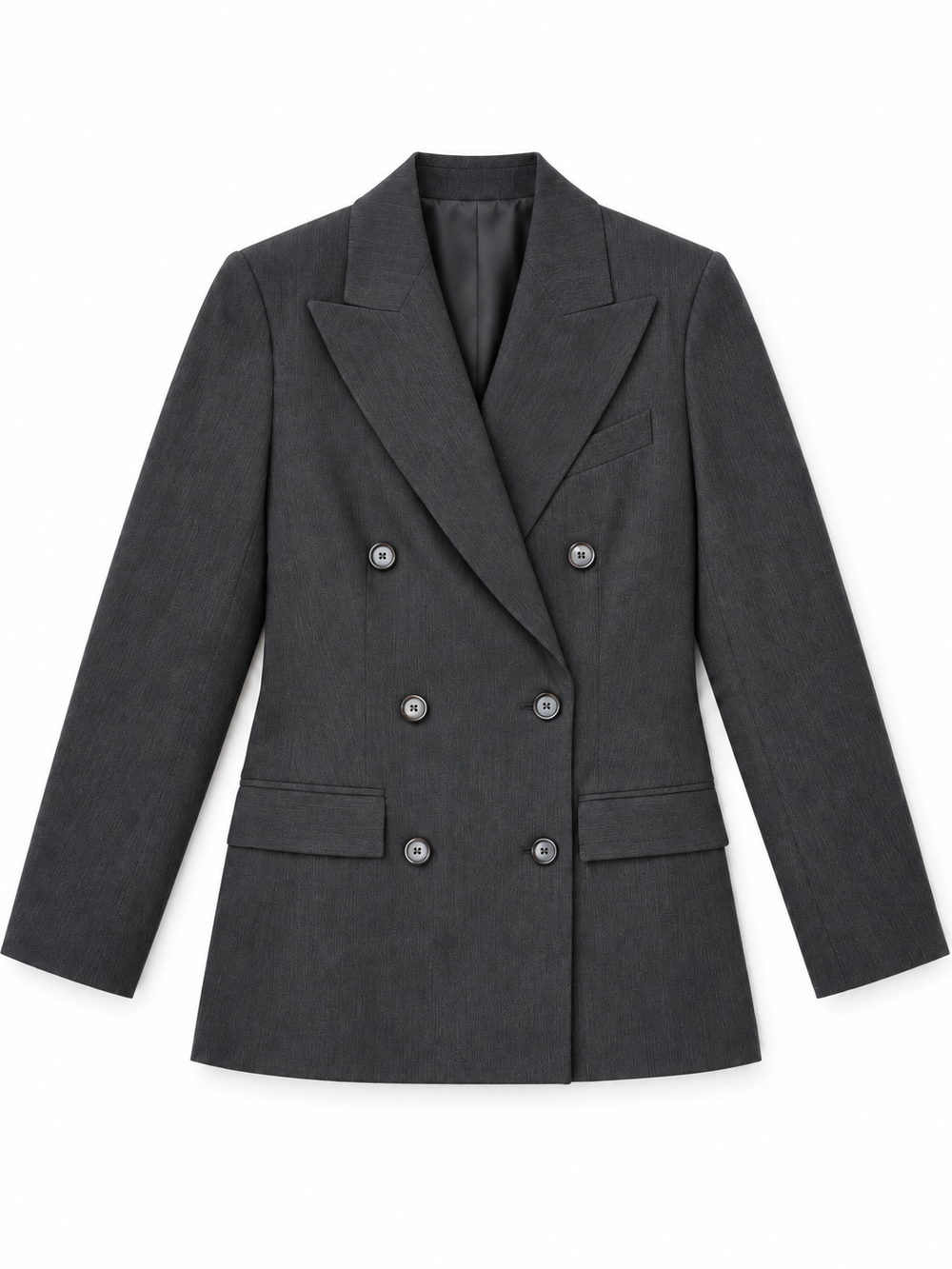Tailleur grigio mélange doppiopetto