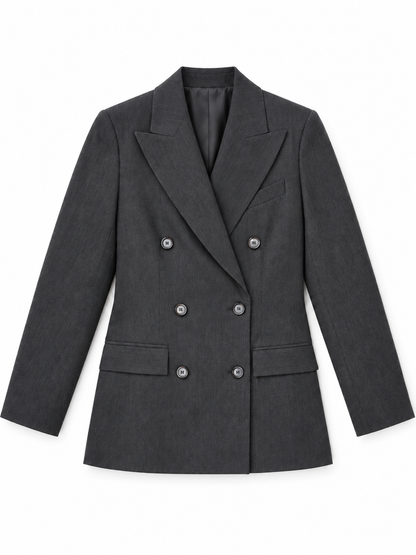 Tailleur grigio mélange - Giacca fronte