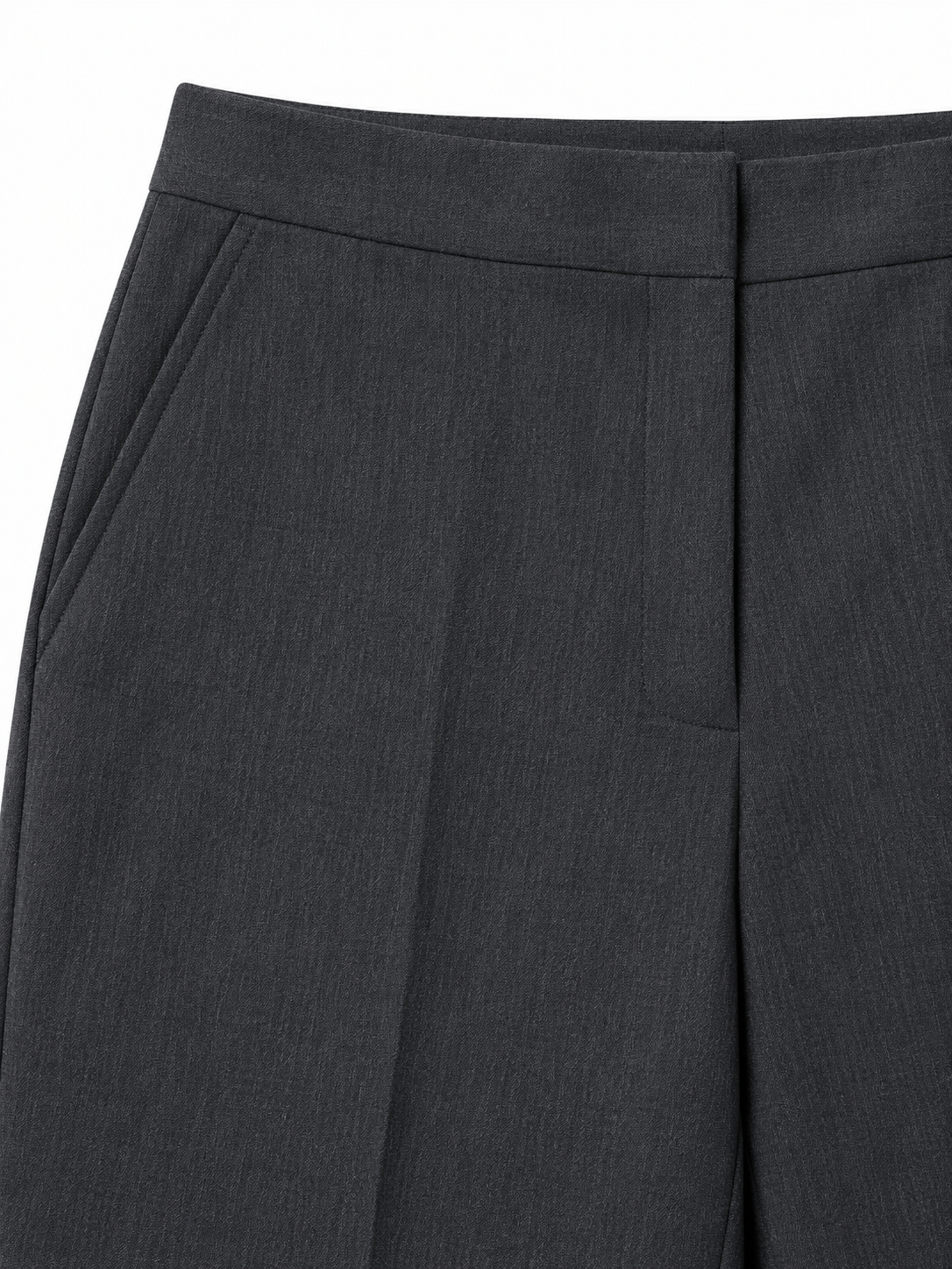 Tailleur grigio mélange - Dettaglio vita pantaloni