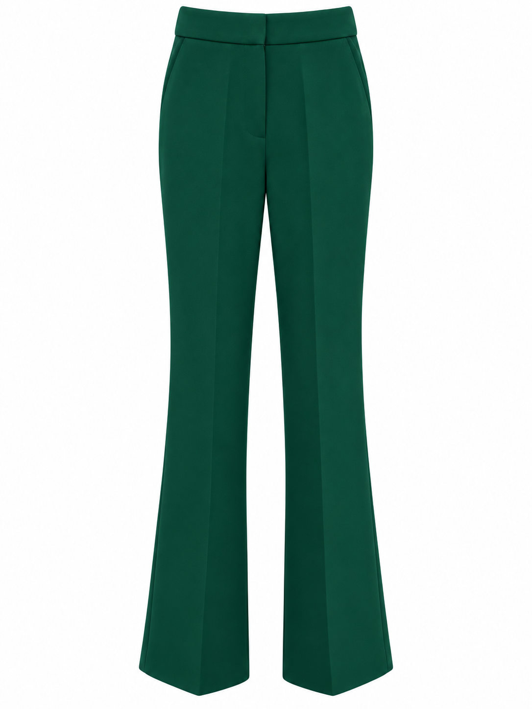 Pantaloni verdi svasati - fronte