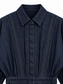Tuta in denim blu — colletto